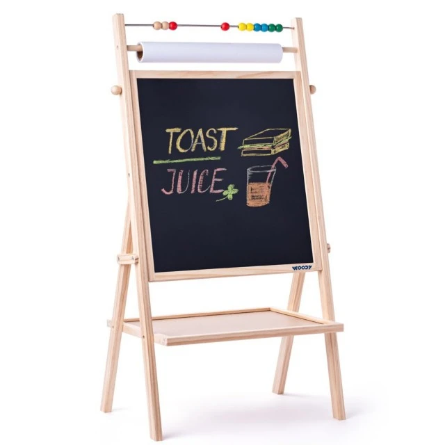 Double-sided magnetic rotating board with flipchart Age 3+ Size: 42.4 x 20.7 x 83.7 cm