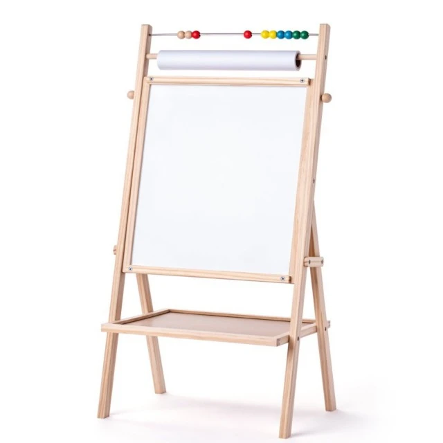 Double-sided magnetic rotating board with flipchart Age 3+ Size: 42.4 x 20.7 x 83.7 cm