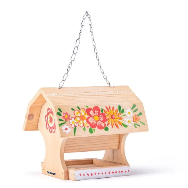 Colour your own bird house Age 3+