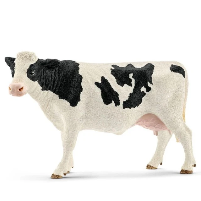 Holstein cow figurine, Schleich Age: 3+ Size: 12.6x8.2x5.8 cm