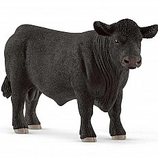 Black Angus Bull Figurine, Schleich Age: 3+ Size: 15.2x4.5x8.1 cm