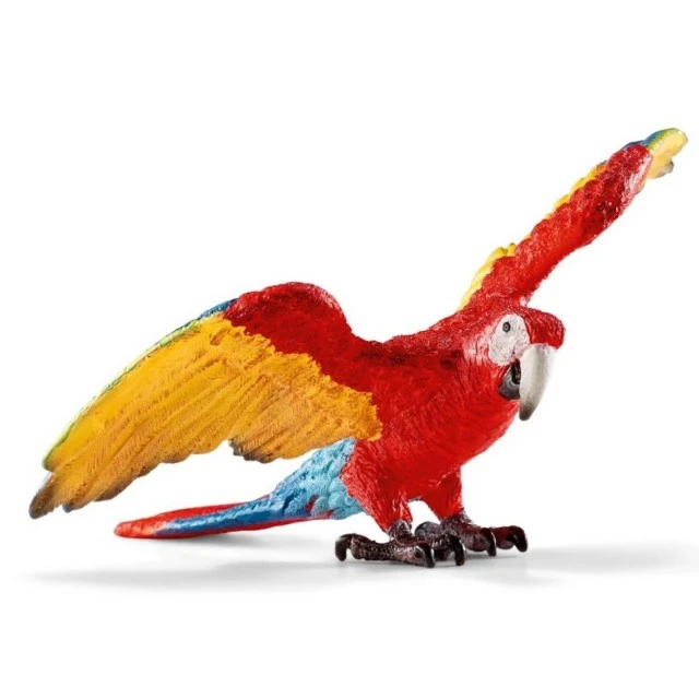 Parrot Figurine, Schleich Age: 3+ Size: 8.3x5.3x8.4 cm