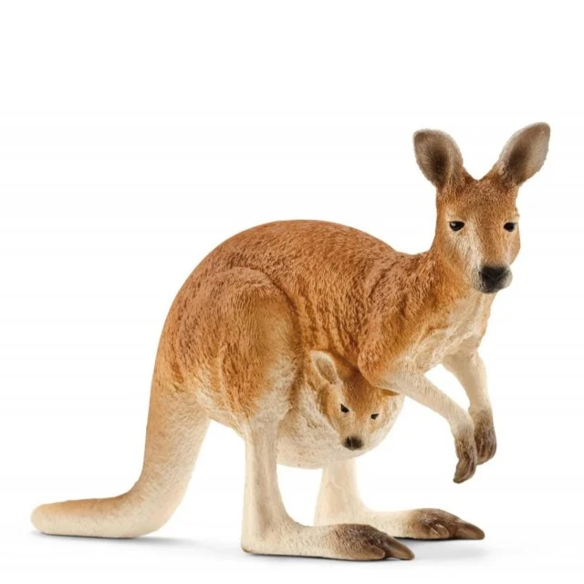 Kangaroo Figurine, Schleich Age: 3+ Size: 11.4x3.5x6.5 cm