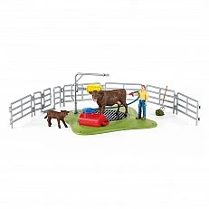 Комплект Веселото къпане на кравите, Schleich Възраст: 3+