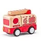 Wooden fire truck with sound and light Age:1+