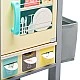 Wooden kitchen with accessories and blackboard Age: 3+ Size: 53x68x15.5 cm