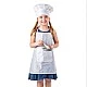 Wooden kitchen with accessories and blackboard Age: 3+ Size: 53x68x15.5 cm