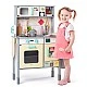 Wooden kitchen with accessories and blackboard Age: 3+ Size: 53x68x15.5 cm
