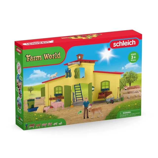 Комплект Голямата ферма, Schleich Възраст: 3+
Брой части: 92