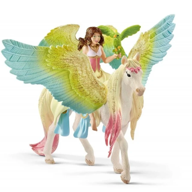 Комплект Сура с блестящ Пегас, Schleich Възраст: 3+
Размер: 15х18х16 см