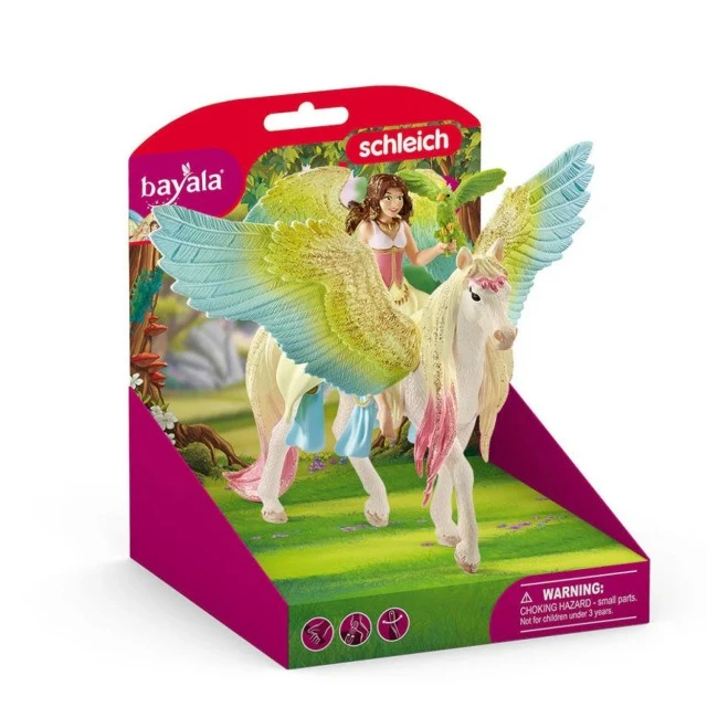 Комплект Сура с блестящ Пегас, Schleich Възраст: 3+
Размер: 15х18х16 см
