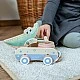 Дървена играчка за дърпане Крокодил с барабан Възраст: 1+