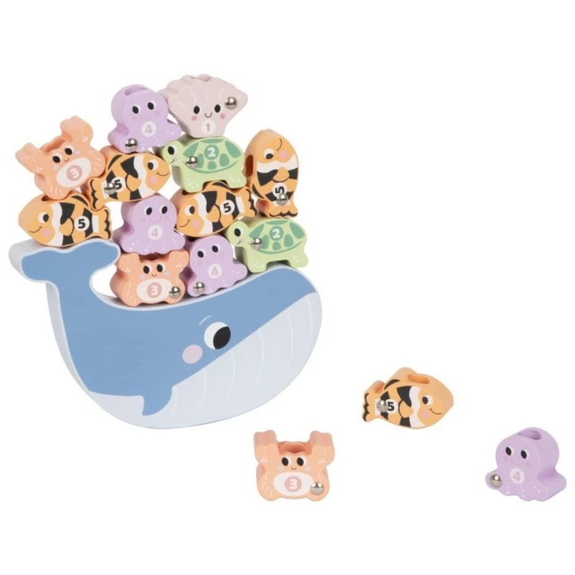 Wooden game for motor development Fish 5in1 Age: 3+