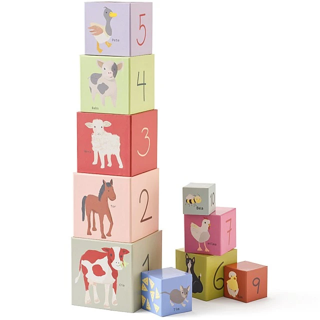 Tower of cubes 1 to 10 Swedish Design Age: 1+