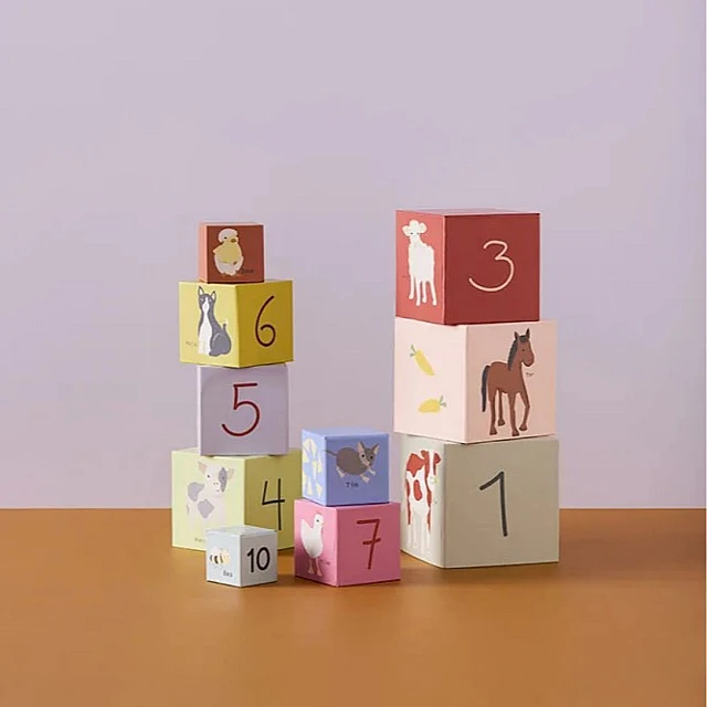 Tower of cubes 1 to 10 Swedish Design Age: 1+