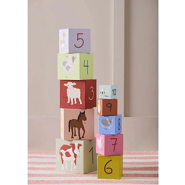 Tower of cubes 1 to 10 Swedish Design Age: 1+