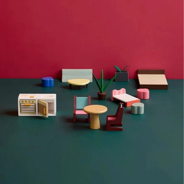 Дървена къща за кукли с мебели Swedish Design
Възраст: 2+
Размер: 45x26x61 см