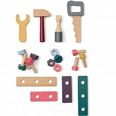 Кутия с инструменти за малки майстори Swedish Design
Възраст: 3+
Размер: 29.5х9х8.5 см