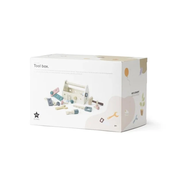 Кутия с инструменти за малки майстори Swedish Design
Възраст: 3+
Размер: 29.5х9х8.5 см