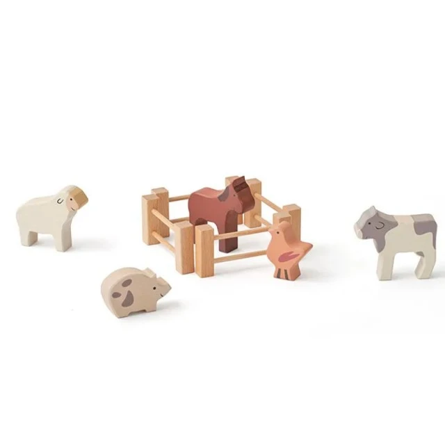 Farm Animals Set Swedish Design Age: 1+ Size: 33.5x19x20 cm