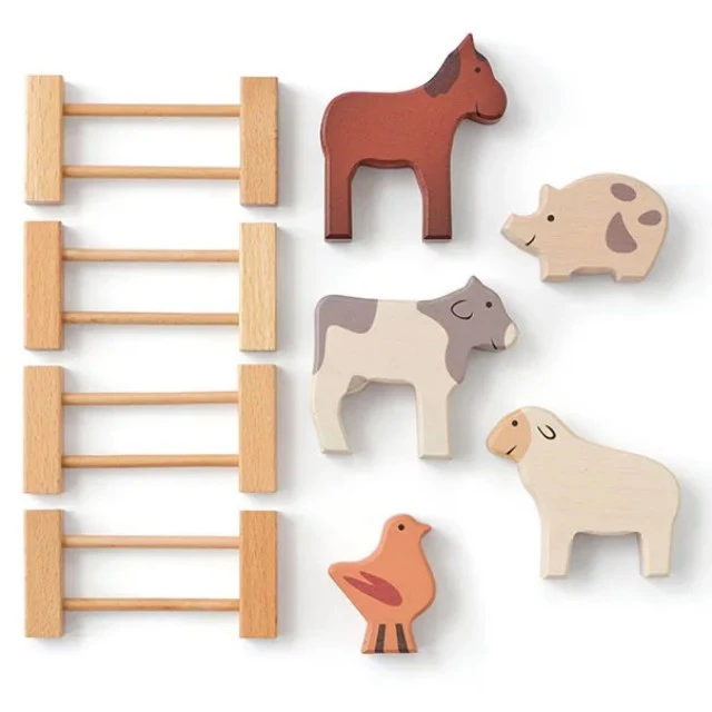 Farm Animals Set Swedish Design Age: 1+ Size: 33.5x19x20 cm