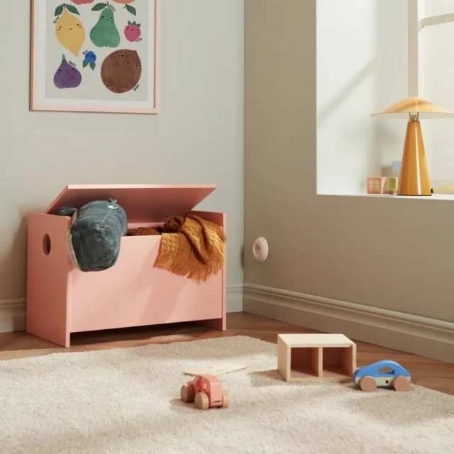 Wooden set of 2 strollers with garage Swedish Design Age: 1+ Size: 30x13x14 cm