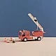 Wooden fire truck with figures Swedish Design Age: 3+ Size: 30x11x16 cm