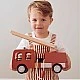 Wooden fire truck with figures Swedish Design Age: 3+ Size: 30x11x16 cm