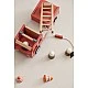Wooden fire truck with figures Swedish Design Age: 3+ Size: 30x11x16 cm
