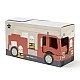 Wooden fire truck with figures Swedish Design Age: 3+ Size: 30x11x16 cm