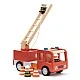 Wooden fire truck with figures Swedish Design Age: 3+ Size: 30x11x16 cm
