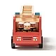 Wooden fire truck with figures Swedish Design Age: 3+ Size: 30x11x16 cm