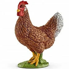 Hen Figurine, Schleich Age: 3+ Size: 5.5x2.5x6 cm