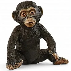 Baby Chimpanzee Monkey Figurine, Schleich Age: 3+ Size: 3.5x4x4.5cm