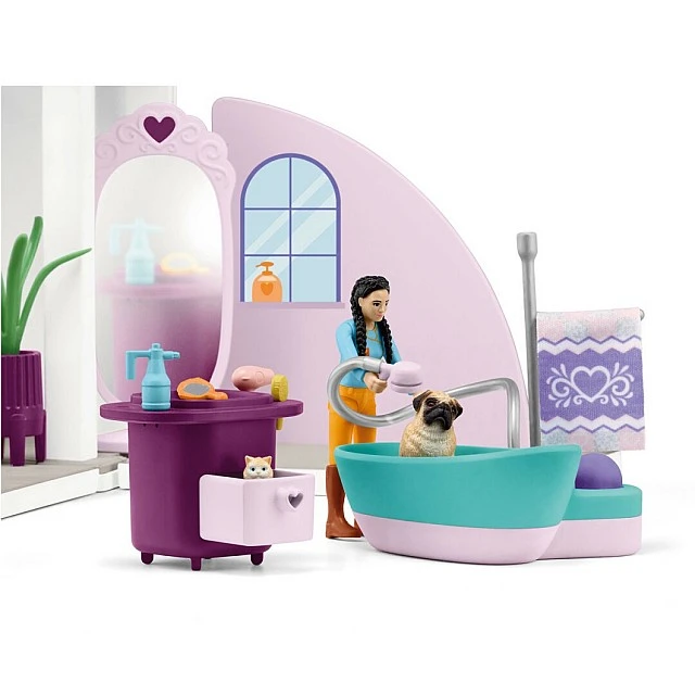 Комплект Салон за красота за домашни любимци, Schleich Възраст: 3+
Брой части: 66