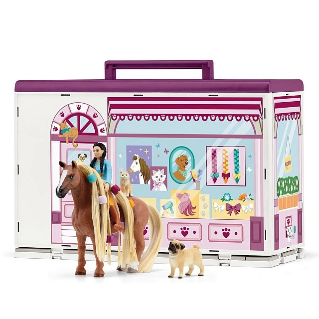 Комплект Салон за красота за домашни любимци, Schleich Възраст: 3+
Брой части: 66