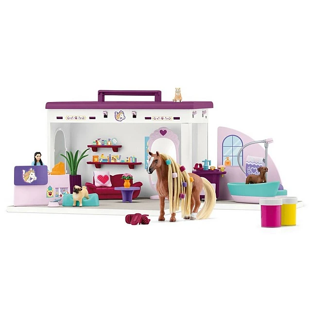 Комплект Салон за красота за домашни любимци, Schleich Възраст: 3+
Брой части: 66