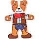Set of 6 wooden puzzles Jaff the Dog Age: 2+