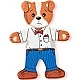 Set of 6 wooden puzzles Jaff the Dog Age: 2+