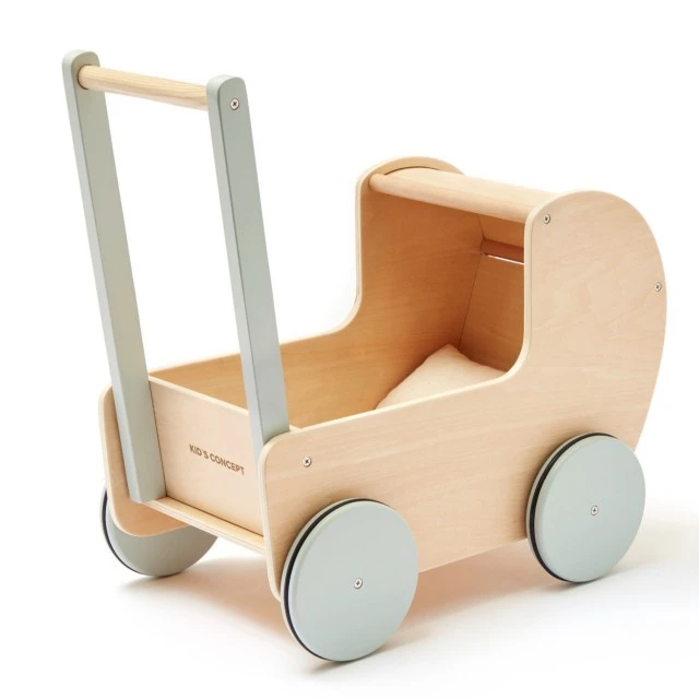 Wooden doll stroller Nature Swedish Design Age: 1+