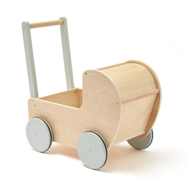 Wooden doll stroller Nature Swedish Design Age: 1+