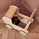 Wooden doll stroller Nature Swedish Design Age: 1+