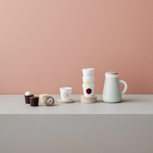 Wooden coffee and tea set Fika Swedish Design Age: 3+