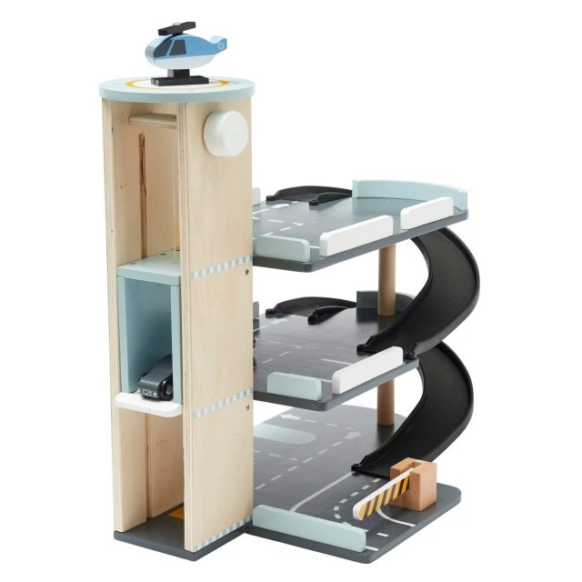 Дървен гараж с коли и хеликоптер Swedish Design
Възраст: 3+
Размер: 52х31х45 см