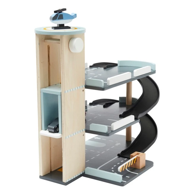 Дървен гараж с коли и хеликоптер Swedish Design
Възраст: 3+
Размер: 52х31х45 см