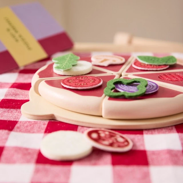Wooden set Italian pizza Swedish Design Age: 2+