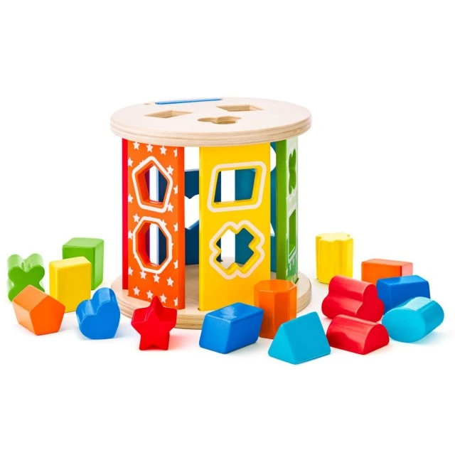 Wooden round sorter Age: 1+ Number of parts: 16