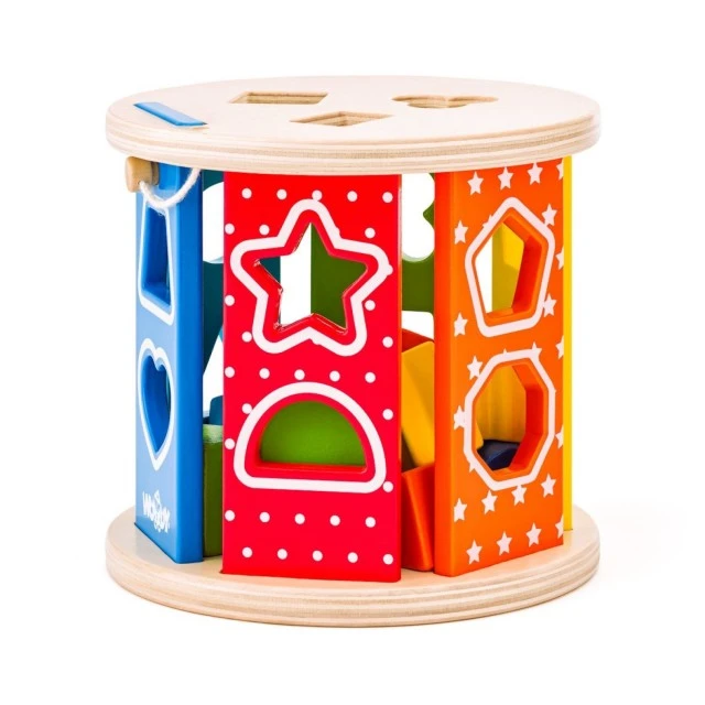 Wooden round sorter Age: 1+ Number of parts: 16