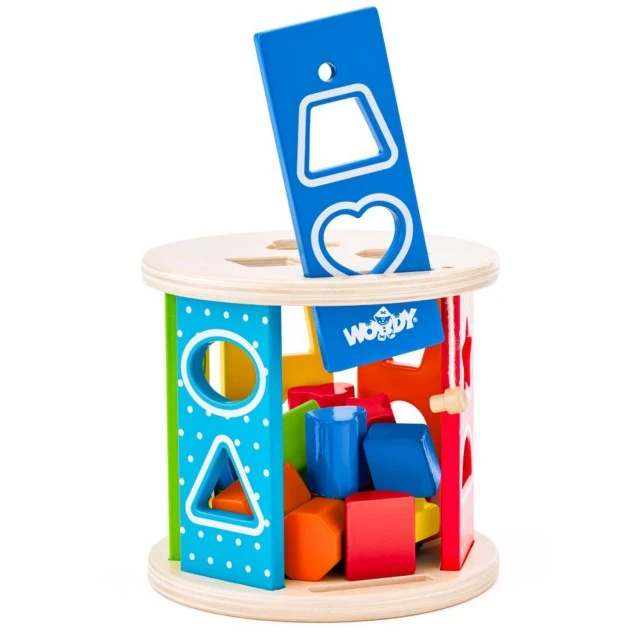 Wooden round sorter Age: 1+ Number of parts: 16
