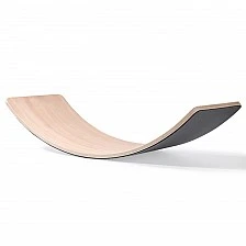 Wooden rocking and balancing board XL with felt Age: 1+ Size: 88.5x33.5x22.5 cm